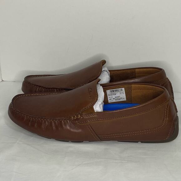 Clarks Marksman Plain Leather Size 11 Dark Tan Extreme Comfort Collection Men\'s main image 9